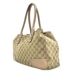 Gucci GG bag Tan Princy Canvas Brown Tote